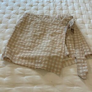 Women’s Skort - gingham patterned skirt with shorts from Pink Lily